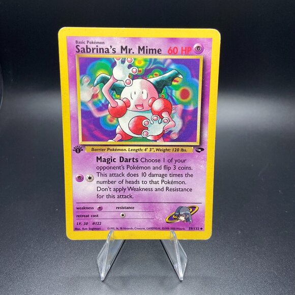Pokemon Other - Sabrina's Mr. Mime [1st Edition] 59/132 Pokémon Gym Challenge 2000 WOTC